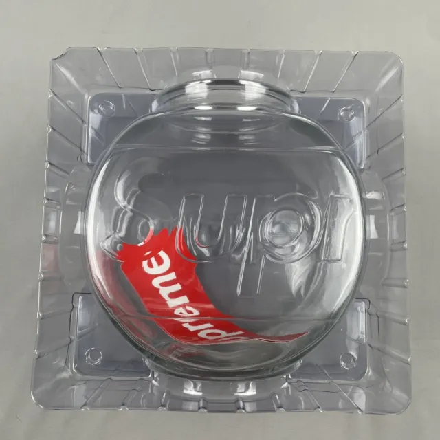 Supreme Fish Bowl Clear FW20 Clear Glass Embossed Logo Brand New In Box DS 2020