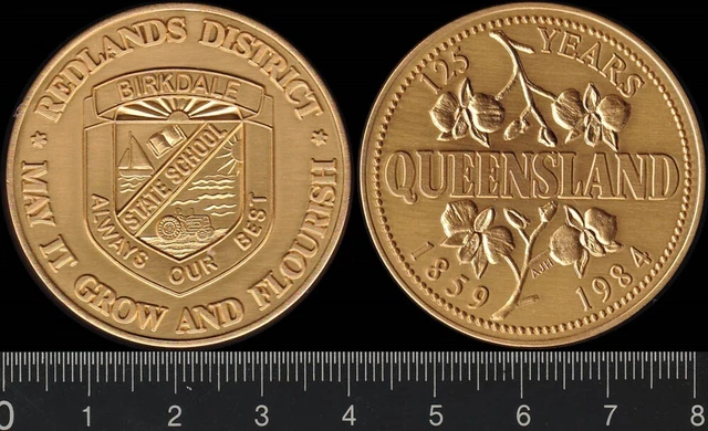 Australia: 1984 125 Years Birkdale State School Redlands District medal
