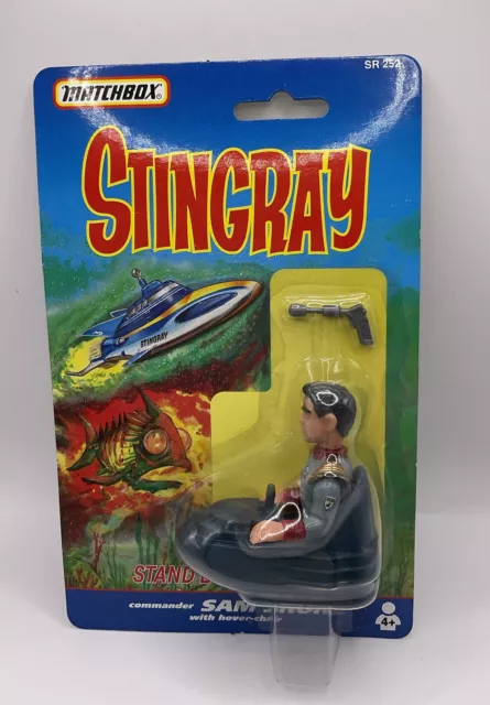 Vintage Matchbox Stingray  Commander Sam Shore Figure New On Card 1992 (E)