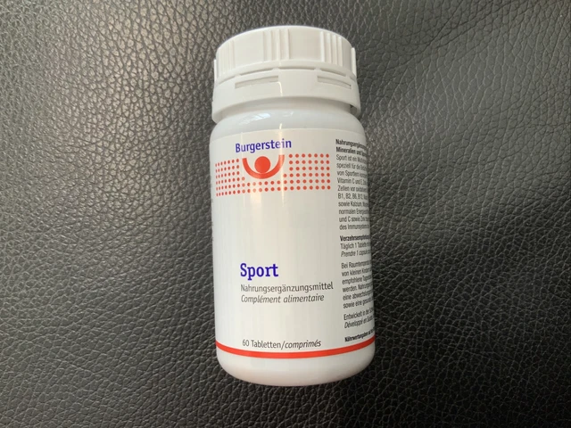 Burgerstein Sport 60TBL, producto suizo, mejor forma en todas las disciplinas