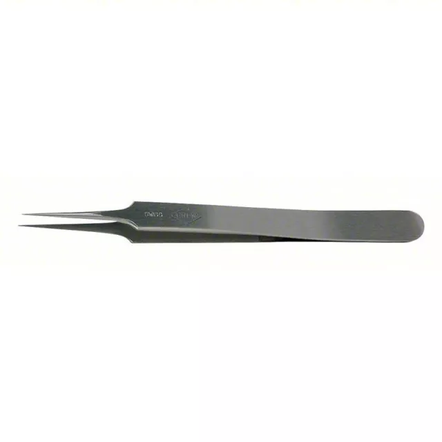 Erem 5SA Straight Precision Tweezers with Ultra Fine Pointed Tips, PK 12