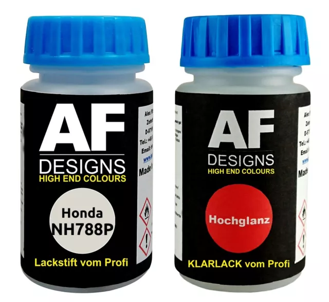 Lackstift FÜR Honda NH788P White Orchid Perl + Klarlack Autolack Basislack S