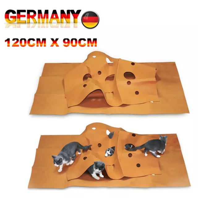 Katzen Spielmatte Katzenspielteppich Kratzmatte Katzenhöhle Katzenspielzeug DE