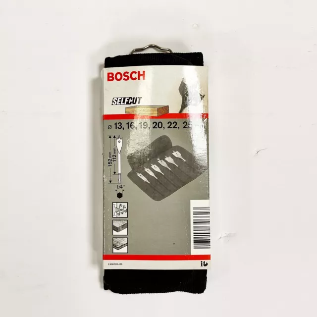 Bosch SelfCut Speed Flat Wood Drill Set Hex Shank 6pc (13-25mm)