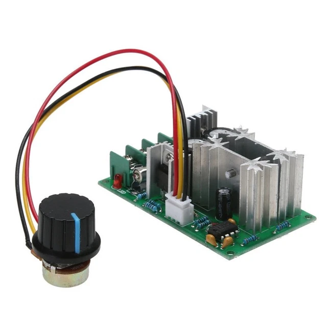 20A PWM DC Motor Speed Controller 12V 24V 36V 48V with Potentiometer Knob S R8J4