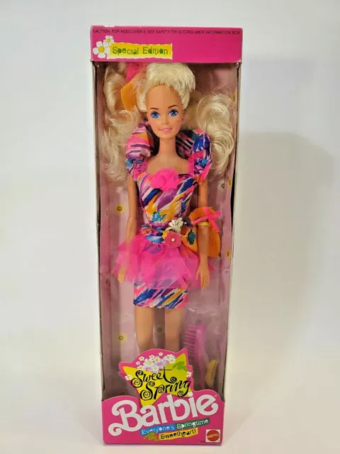 HLD VTG 1991 Mattel 3208 Sweet Spring Springtime Sweetheart Barbie 11.5" Doll NW
