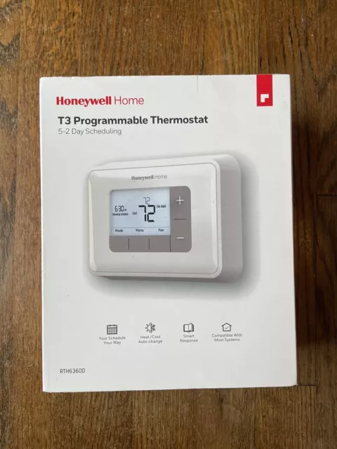 *NEW* Honeywell *IN THE BOX* RTH6360D 5-2 Day Programmable Thermostat T3