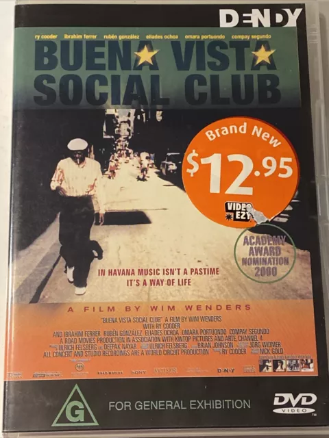 Buena Vista Social Club DVD Region 4 PAL