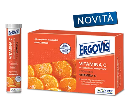 Ergovis Vitamina C 1000mg Integratore Alimentare 20 Compresse Effervescenti