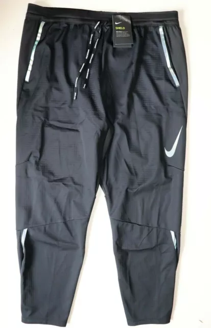 NIKE SHIELD SWIFT Men Running Reflective Trousers Pants - Black Bv5066-010  - 2Xl £64.99 - PicClick UK