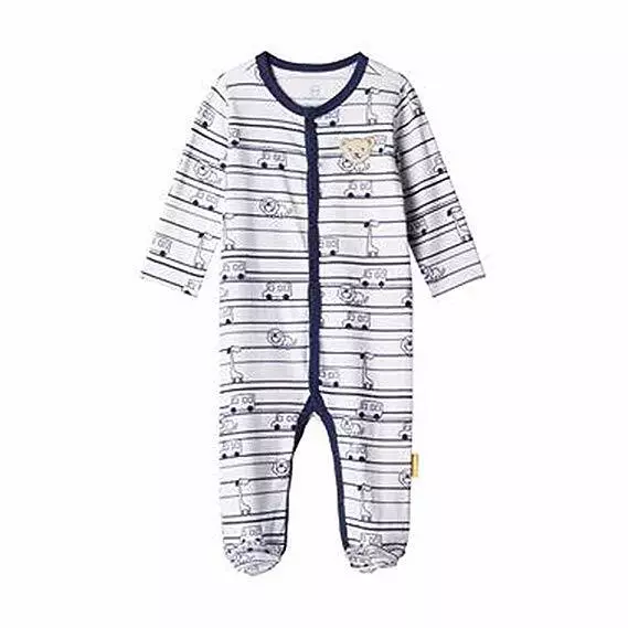 Steiff Baby Bodysuit Schlafanzug Strampler Tiere / Autos G 50