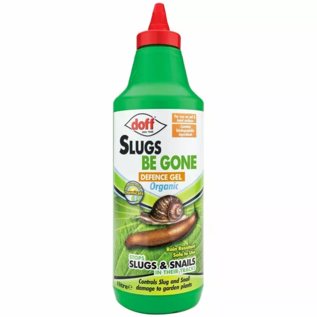 Doff Organic Slug Be Gone Stops & Control Slugs And Snails Damage Defence Gel 1L