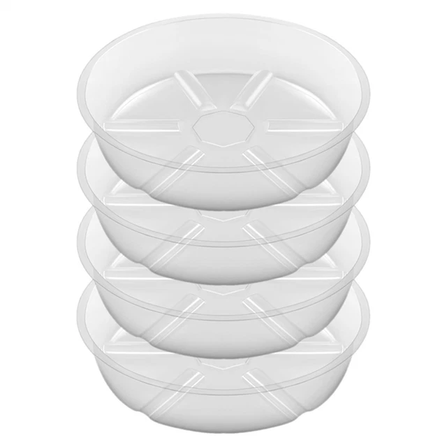 Soucoupe 8'' plastique transparent 50/bte main image 1
