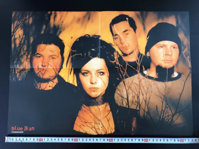 Evanescence b/w The Rasmus Turkish Blue Jean magazine promo poster