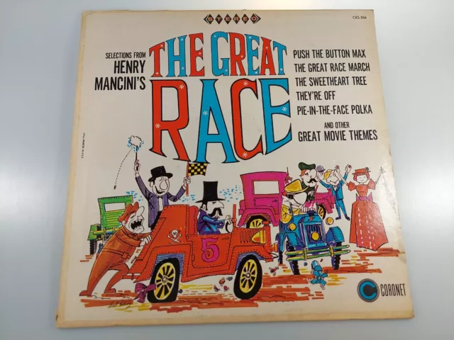 Henry Mancini Selections From Henry Mancini's The Great Race VINYL FREE SHIP