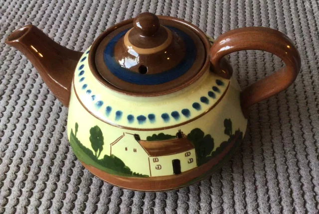 Vintage Watecombe Motto Ware Devon Pottery Teapot