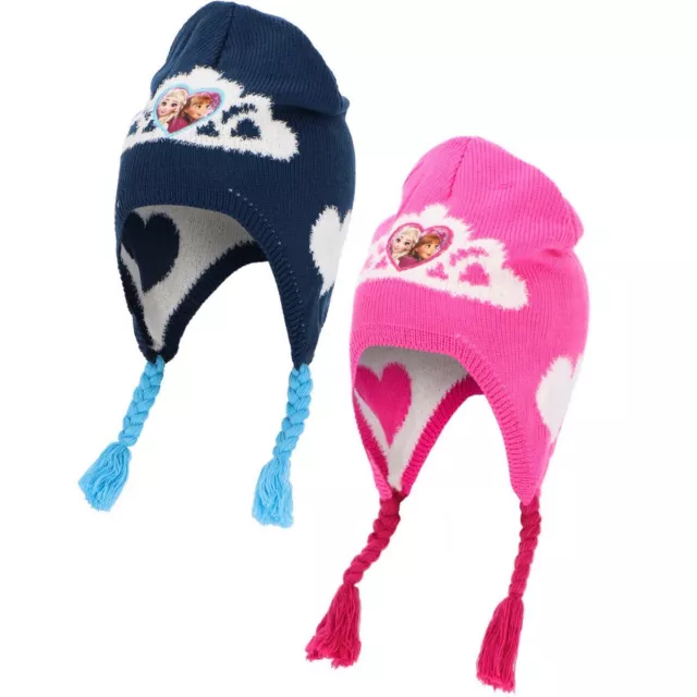 44011 Kinder Baby Beanie Winter-Mütze Ohrenschützer DISNEY FROZEN Die Eiskönigin