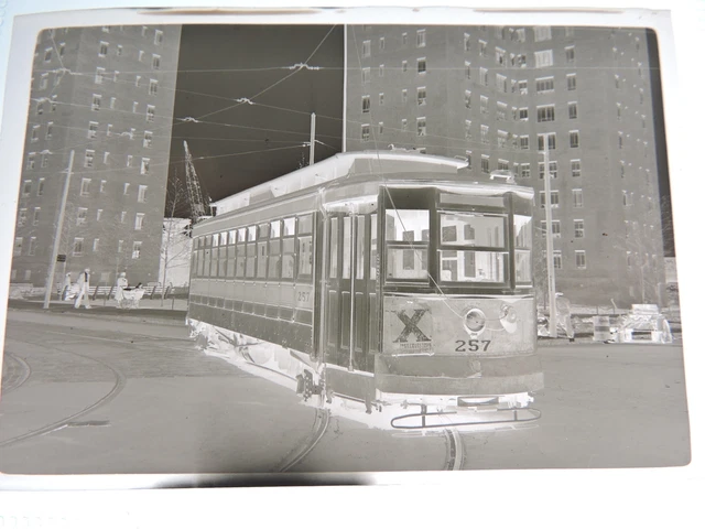 ORIG 1946 TARS Subway BRONX New York City NYC Trolley 2.5"x3.25" Photo Negative