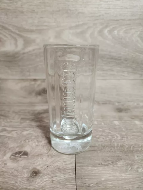 Jagermeister Tall 6" Measuring Glass Embossed And Heavy