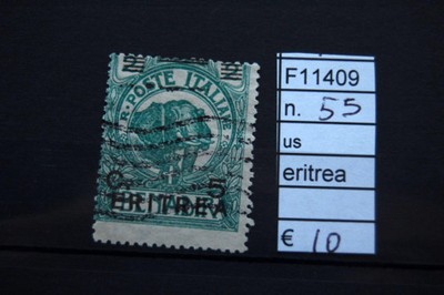 FRANCOBOLLI ITALIA COLONIE ERITREA USATI TAXN°2 F1788 