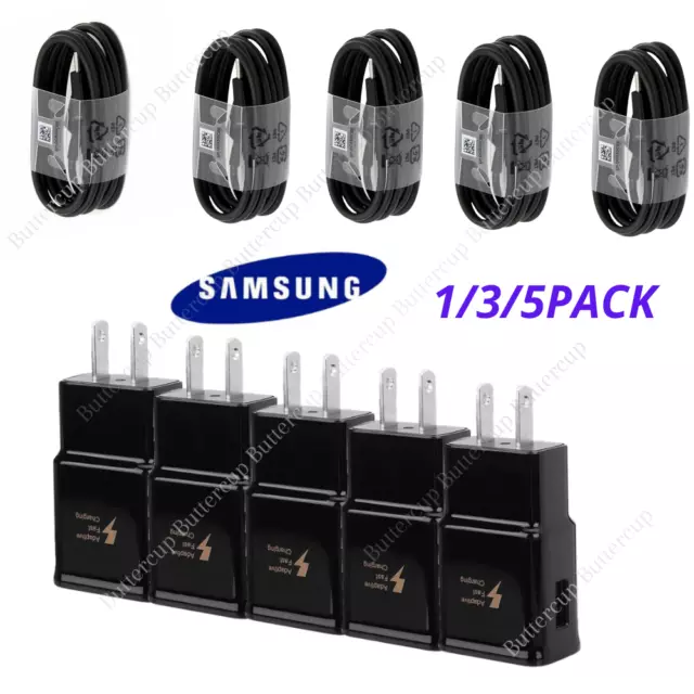 Adaptive Fast Rapid Charger USB Cable For Samsung Galaxy Note5 S6 S7 S21 S20 LOT