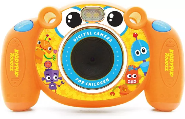 Easypix Kiddypix Robozz Kinderkamera mit Fotorahmen, mit Spielen, bis zu 5 MP Au