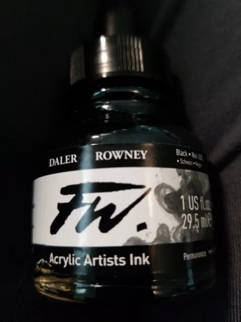 DALER ROWNEY FW ARTISTS ACRYLIC INKS 29.5ml Black