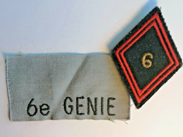 Tissu Losange Militaire – 3° Régiment Du Génie – A (L42) – Occasion