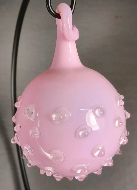 Hand Blown Glass Ornament Ball . Self Representing Artist (SRA) 2