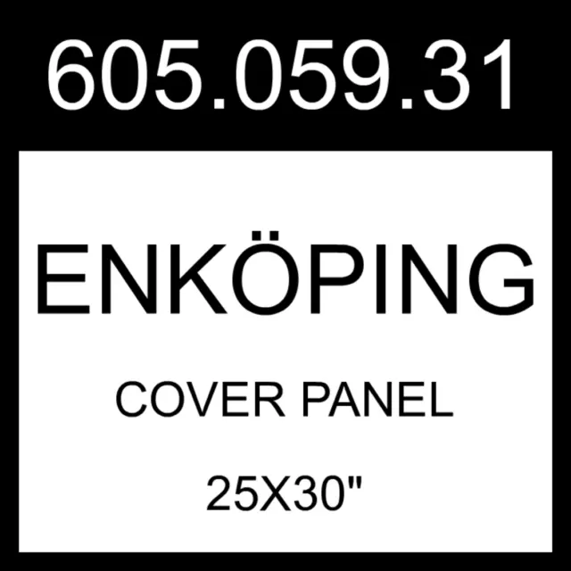 IKEA ENKOPING ENKÖPING Cover Panel White Wood Effect  25x30" 605.059.31