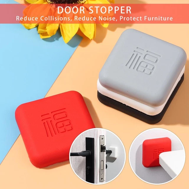 MOUYAT 6 Pack Self Adhesive Door Stop, 40mm Heavy Duty Stainless Steel - View #5