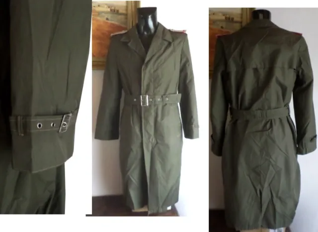 DDR NVA Offizier Uniform - Mantel g44 Wetterschutzmantel ( Grenztruppen Stasi ) 2