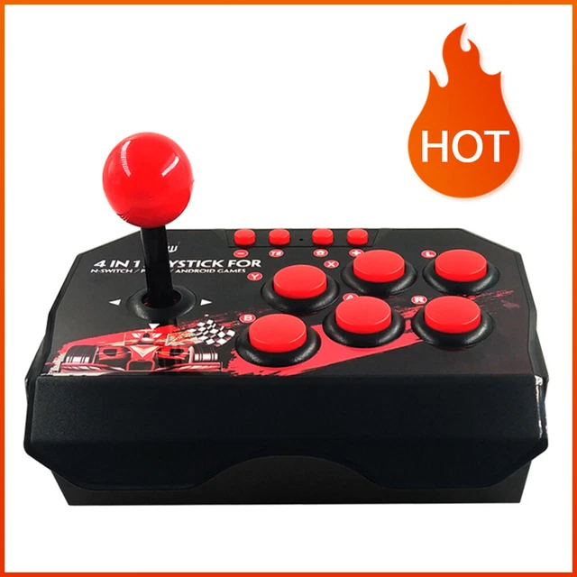 4-in-1 USB Wired Game Joystick Retro Arcade Station TURBO Games Console