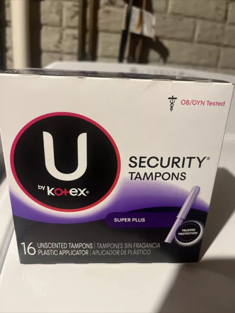 U by Kotex 51571 Unscented Security Tampons