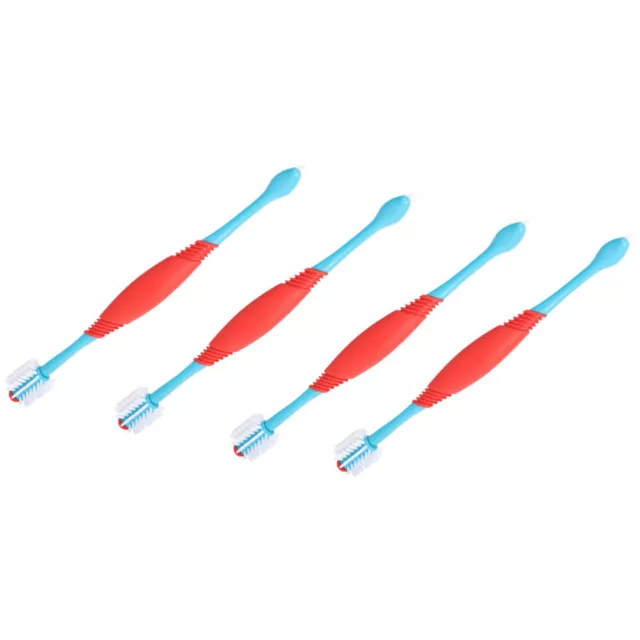 4 Pcs Pet Oral Care Supplies Dog Tongue Cleaners Dental Toothbrush