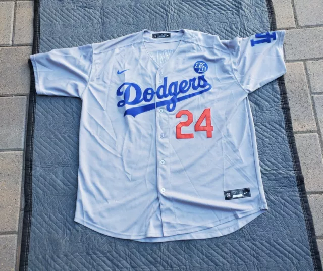 WOMENS Kobe Bryant CUSTOM LA Dodgers Home Jersey with Patches Sz Small —  Coach's Collectibles
