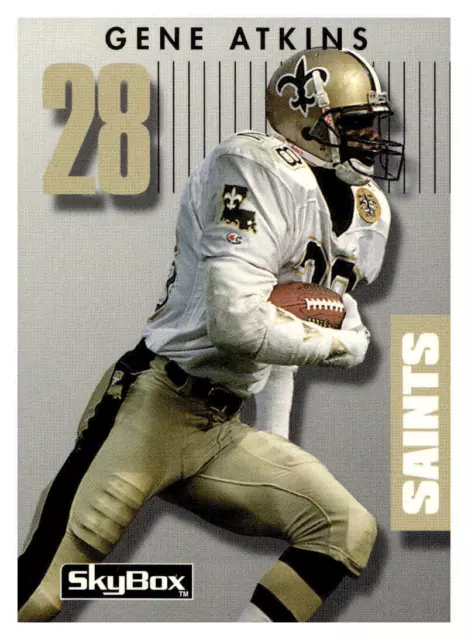 1992 SkyBox Primetime 276 Gene Atkins  New Orleans Saints  Football Card