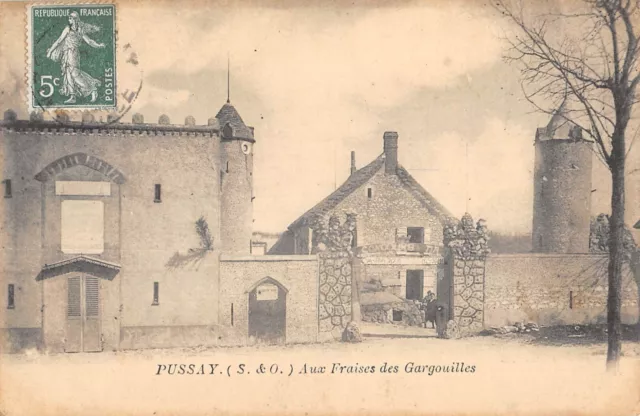 CPA 91 PUSAY / AUX STRAISES DES GARGOUILLES / cpa rare