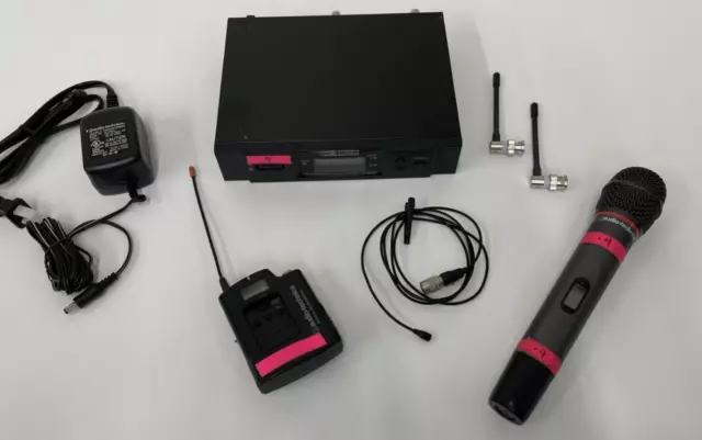 Audio-Technica Pro Audio Wireless Microphone System with BOTH Handheld AND Lapel