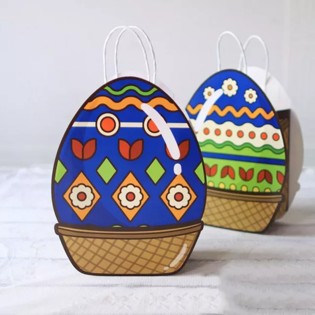 Colorful Kids Candy Biscuit Bags Chick Rabbit Eggs Easter Gift Bags