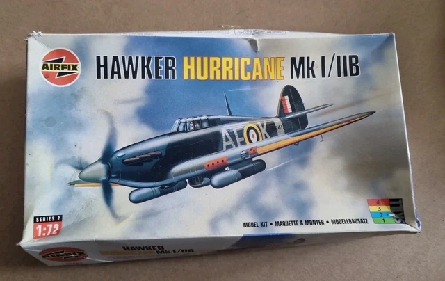 AIRFIX HAWKER HURRICANE kit in box VINTAGE model plane £10.78 - PicClick UK
