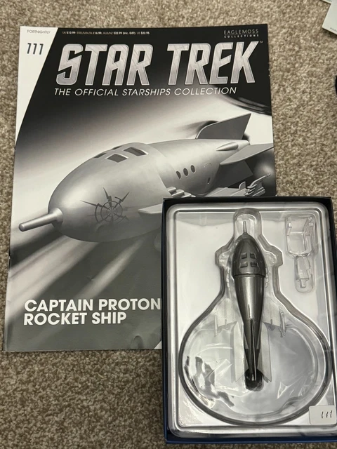 Modèle Fusée Captain Proton – Star Trek Voyager – Eaglemoss – édition Officielle – Avec Socle