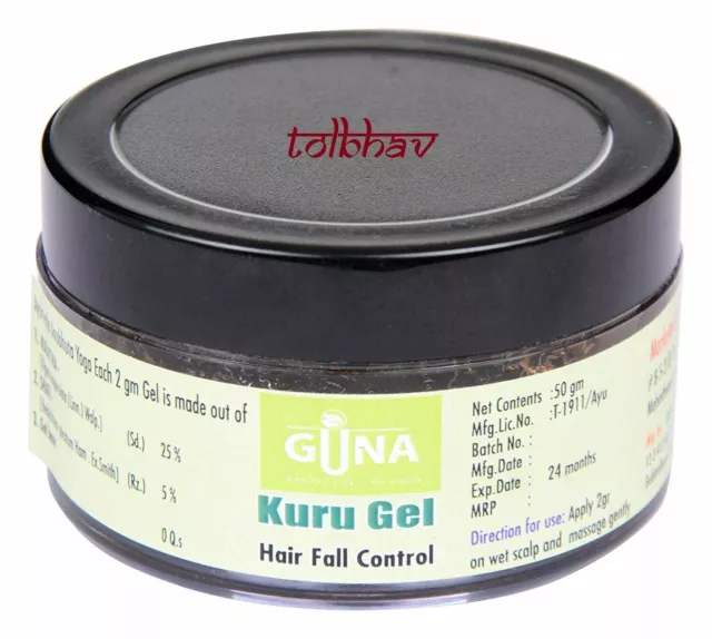 Guna Kuru Gel 100% solución ayurvédica a base de hierbas para el control de...