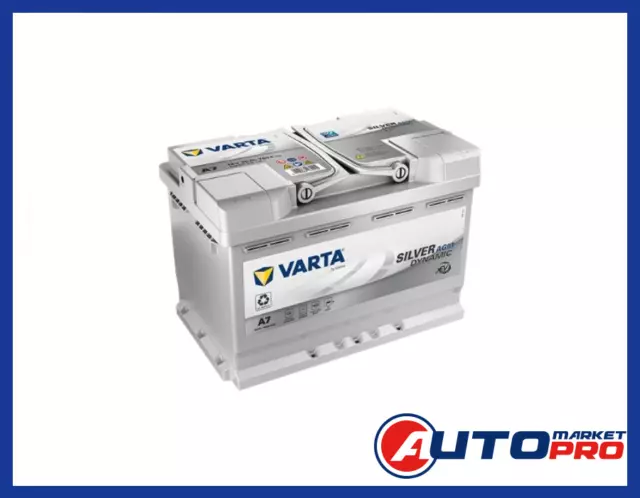 Autobatterie 12V 70Ah 760 A/EN AGM Start-Stop (ex E39) Varta A7