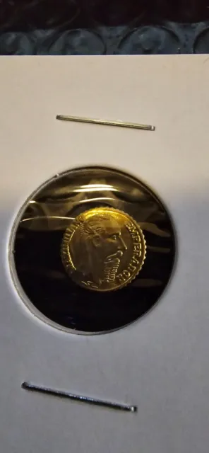 Half gram Mexican gold coin