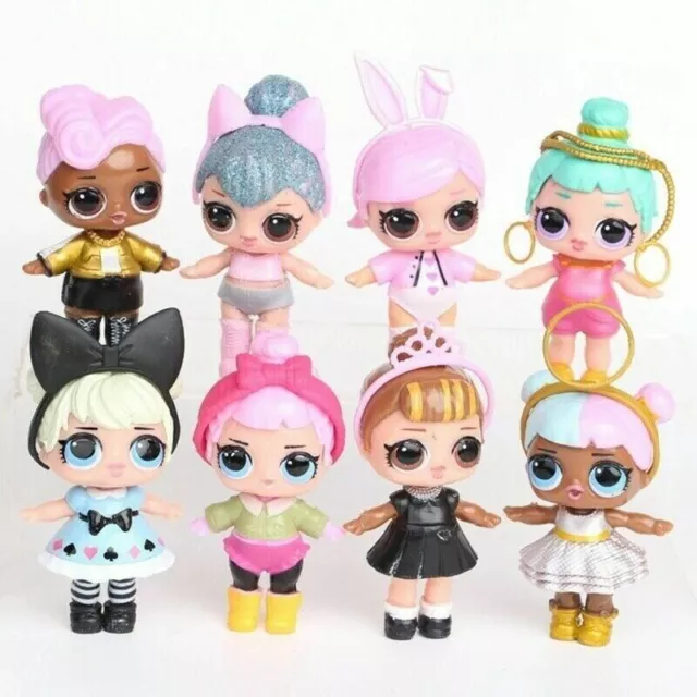 Set of 6 - 8 Pcs LOL Dolls L.O.L Surprise Ball Lil Sisters Pets Toys Girls Set