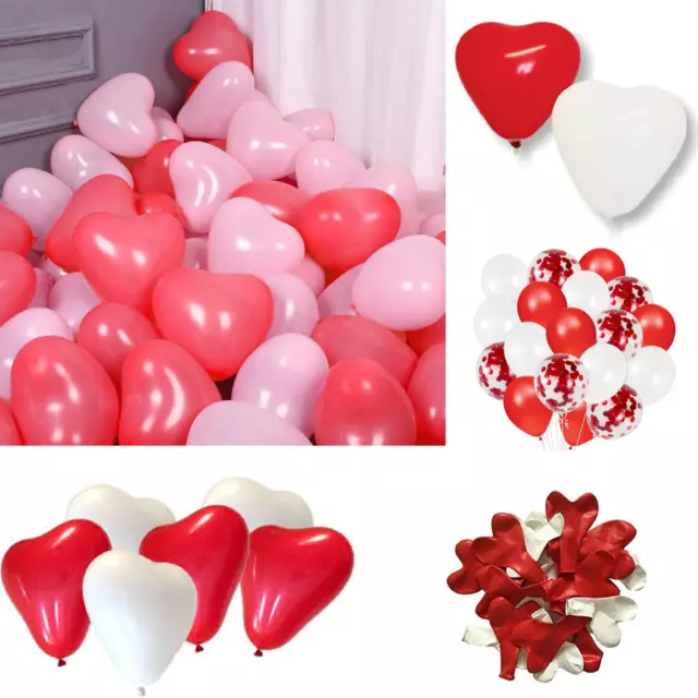 Ballons rouges en latex avec cœur d'amour, 10 pièces/lot, 12 pouces, ballon  à Air