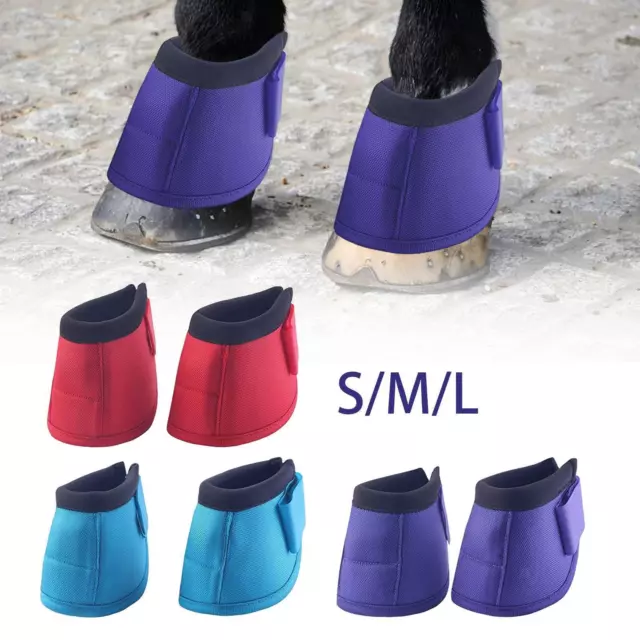 Horse Bell Boots Equestrian Equipment Oxford Cloth Neoprene Protective Overreach
