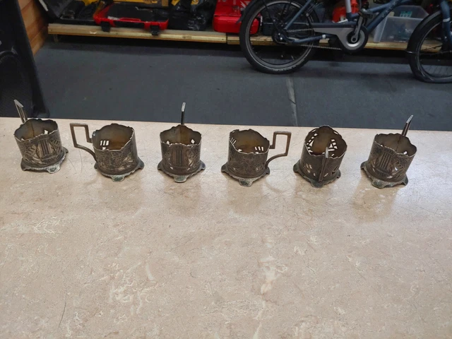 Vintage Silver Tea Glass Holder