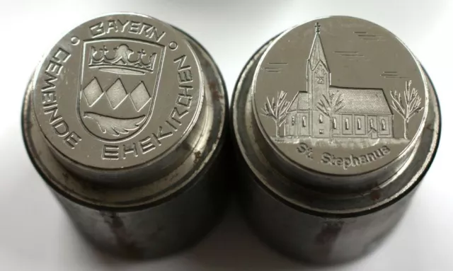 Historischer Prägestempel Ehekirchen Wappen Münze Taler Medaille Nr.4198-98